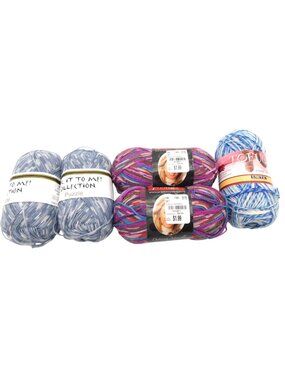 Assorted Yarn Bundle Sock It To Me Premier Deborah Norville Tofutsies Wool Blend